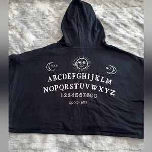 Black Alphabet Print Women's Sweater